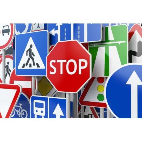 Indicator albastru parcari interzise