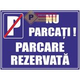 Indicator albastru parcari interzise